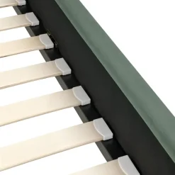 AMBILLOU - Tweepersoonsbed - Groen - 120 x 200 cm - Fluweel