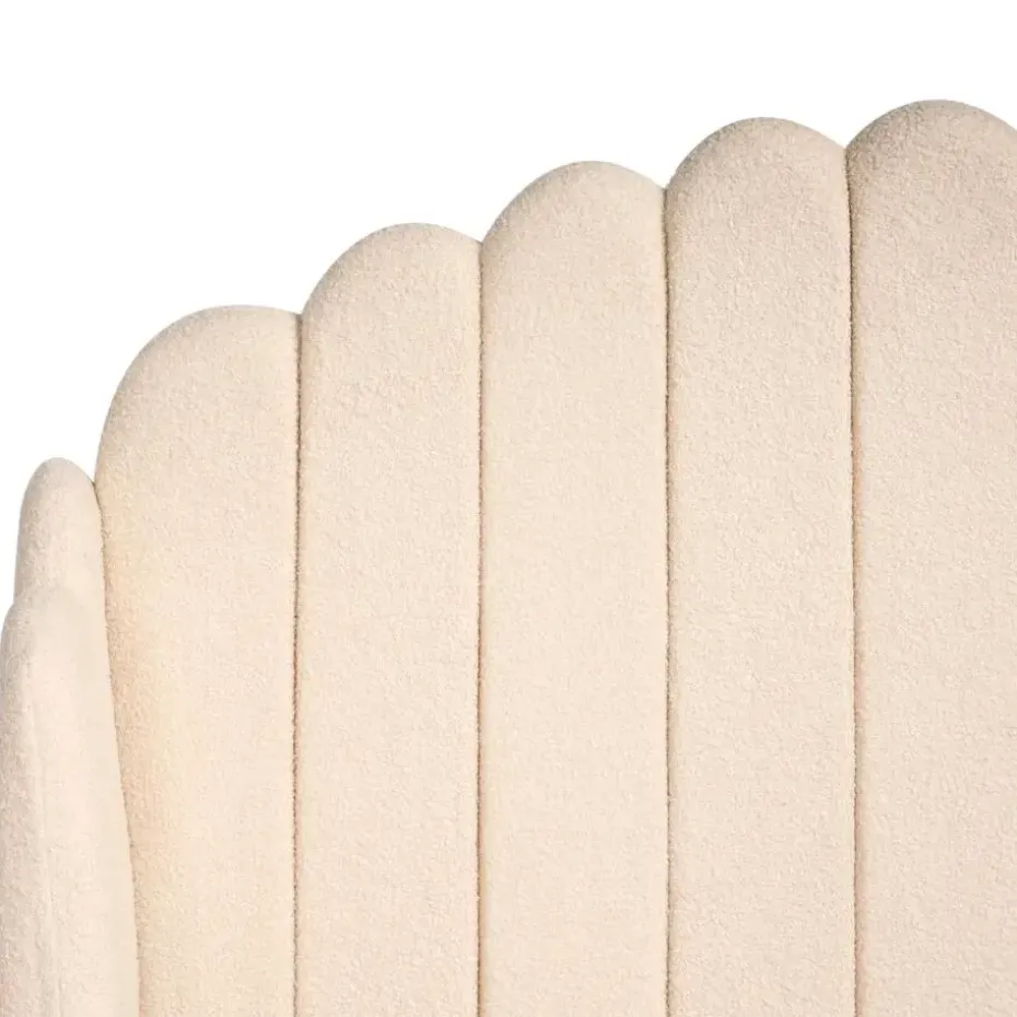 AMBILLOU - Tweepersoonsbed - Beige - 120 x 200 cm - Bouclé