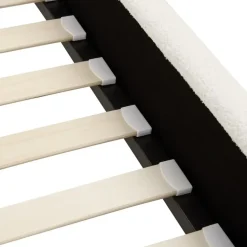 AMBILLOU - Tweepersoonsbed - Gebroken wit - 160 x 200 cm - Bouclé