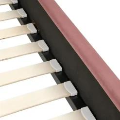 AMBILLOU - Tweepersoonsbed - Roze - 120 x 200 cm - Fluweel