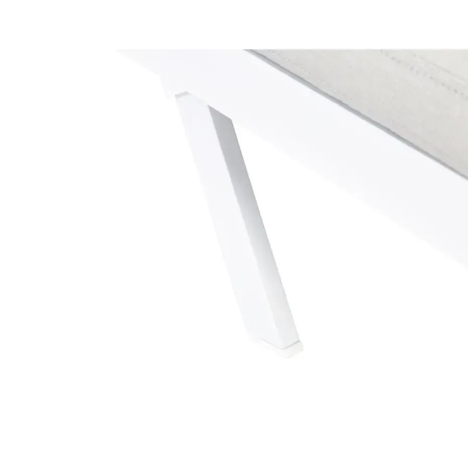 AMELIA - Ligstoel - Grijs - Textiel