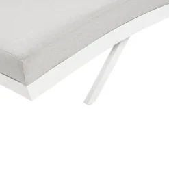 AMELIA - Ligstoel - Grijs - Textiel