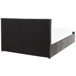 AMIENS - Bed met opbergruimte - Grijs - 140 x 200 cm - Fluweel