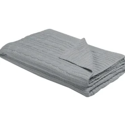 ANAMUR - Plaid - Grijs - 110 x 180 cm - Katoen