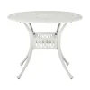 ANCONA - Tuintafel - Wit - 90 x 90 cm - Aluminium