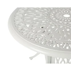 ANCONA - Tuintafel - Wit - 90 x 90 cm - Aluminium