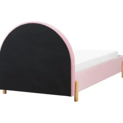 ANET - Bed - Roze - 90 x 200 cm - Fluweel