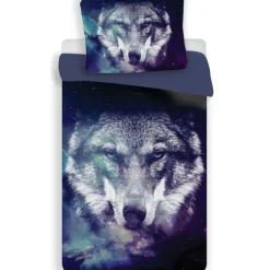 Animal Pictures Dekbedovertrek Wolf - Eenpersoons - 140 x 200 cm - Polyester