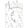 Animal Pictures Dekbedovertrek, Konijntjes - Eenpersoons - 140 x 200 cm - Katoen