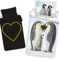 Animal Pictures Dekbedovertrek Pinguin Glow in the Dark - 140 x 200 cm - Katoen