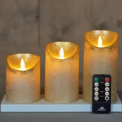 Anna's Collection Anna's Collection LED kaarsen - 3x - goud