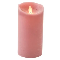 Anna's Collection Led stompkaars - oudroze - H15 x D7,5 cm