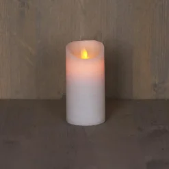 Anna's Collection Led stompkaars - wit - H15 x D7,5 cm