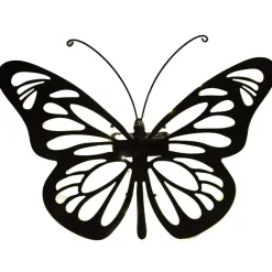 Anna's Collection Solar wandlamp - vlinder - 25 x 35 cm - metaal