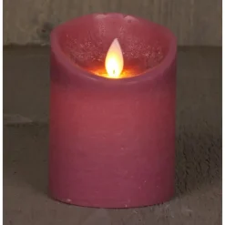 Anna's Collection Stompkaars - LED - antiek roze - H10 cm