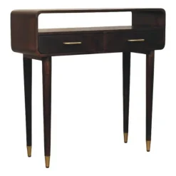 Apollo Loop Console, 2 Lades en Open Gleuf, Donkerbruin