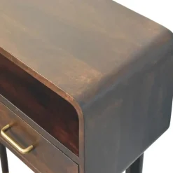 Apollo Loop Console, 2 Lades en Open Gleuf, Donkerbruin