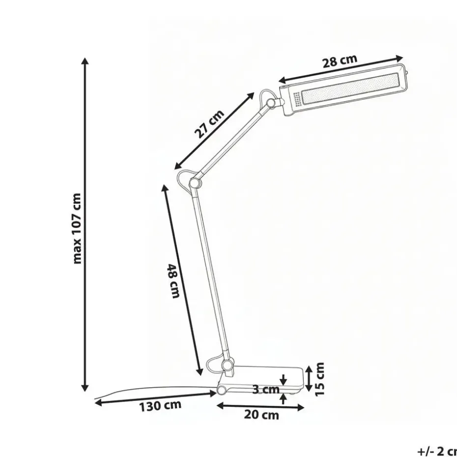 AQUILA - Bureaulamp LED - Zilver - Synthetisch materiaal
