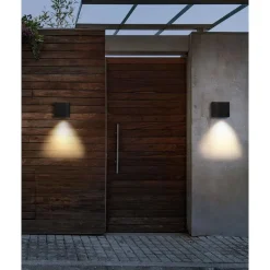 ARANSAS - Wandlamp set van 2 - Zwart - Aluminium