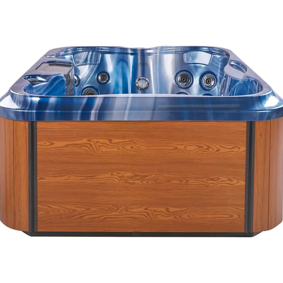 ARCELIA - Whirlpool buitenbad - Blauw - 215 x 180 cm - Acryl