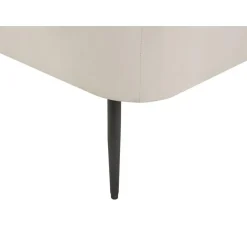 ARCEY - Chaise longue - Wit/Oranje - Fluweel