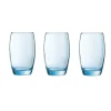 Arcoroc Drinkglazen - 6x stuks - transparant blauw - 350 ml