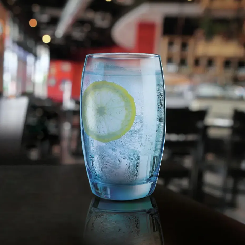 Arcoroc Drinkglazen - 6x stuks - transparant blauw - 350 ml