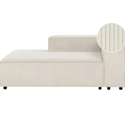 ARDAL - Chaise longue - Off-white - Rechtszijdig - Corduroy