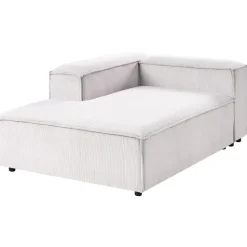 ARDAL - Chaise longue - Off-white - Rechtszijdig - Corduroy