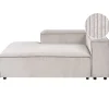 ARDAL - Chaise longue - Taupe - Rechtszijdig - Corduroy