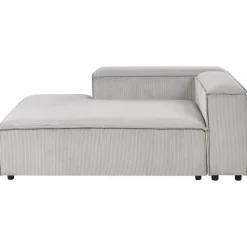 ARDAL - Chaise longue - Taupe - Rechtszijdig - Corduroy
