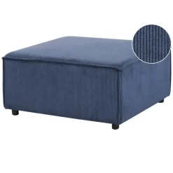 ARDAL - Ottomaan - Donkerblauw - Corduroy