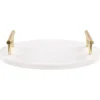 ARGOS - Decoratief dienblad - Wit - Marmer
