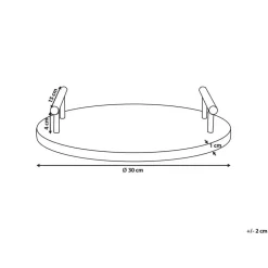 ARGOS - Decoratief dienblad - Wit - Marmer