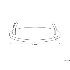 ARGOS - Decoratief dienblad - Wit - Marmer