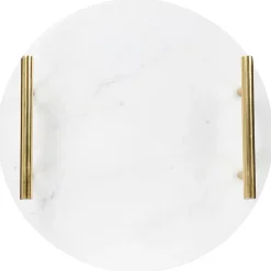 ARGOS - Decoratief dienblad - Wit - Marmer