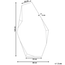 ARGUEL - Wandspiegel - Goud - 68 x 120 cm - Glas