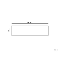 ARITAS - Loper tapijt - Zwart/Beige - 80 x 300 cm - Polyester