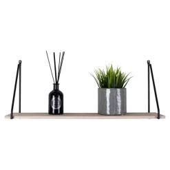 Arnhem Shelf - plank met zwart frame en een naturel houten plank