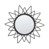 AROEK - Wandspiegel - Zwart - Rotan