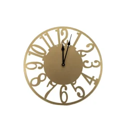 Art for the Home Klok Luxe gouden ronde Hangende Klok 40cm