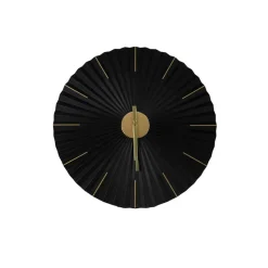 Art for the Home Klok Luxe zwart en goud Hangende Klok Origami 59cm