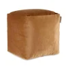 Arte Regal Poef - fluweel - bruin - 30 x 30 cm - vierkant