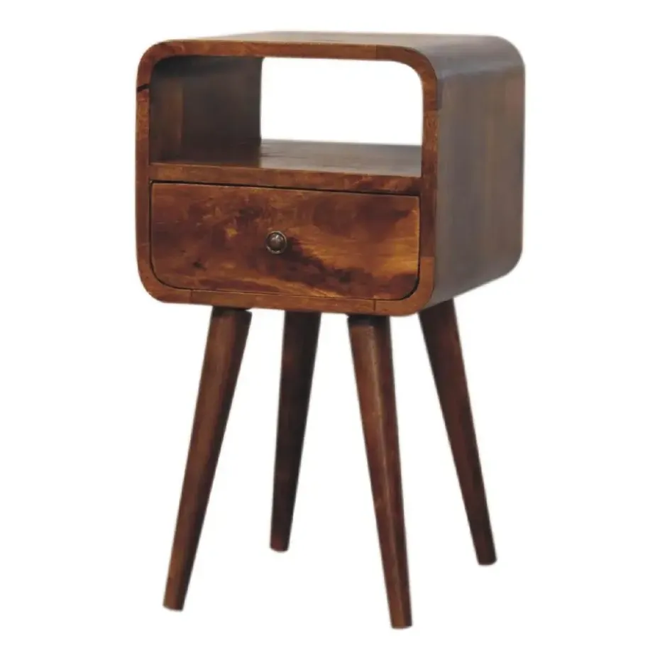 Artisan Furniture Massief Houten Kastanje Nachtkastje