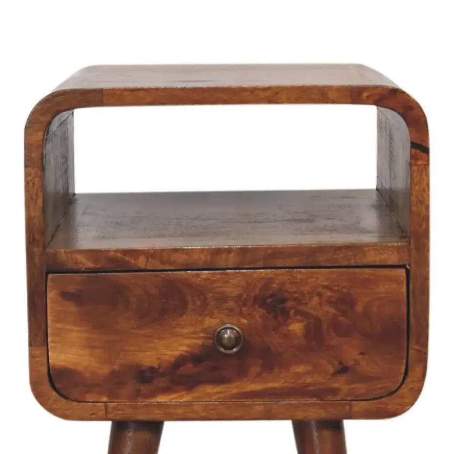 Artisan Furniture Massief Houten Kastanje Nachtkastje