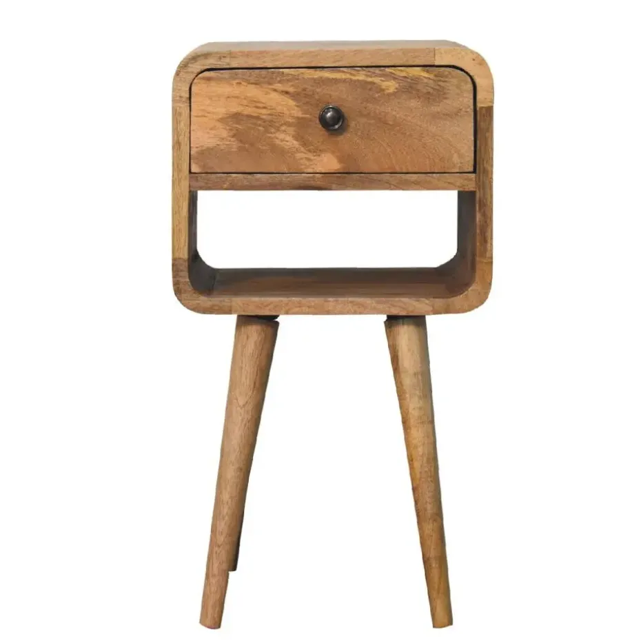 Artisan Furniture Massief Houten Eiken Curve Nachtkastje