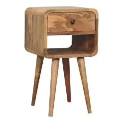 Artisan Furniture Massief Houten Eiken Curve Nachtkastje