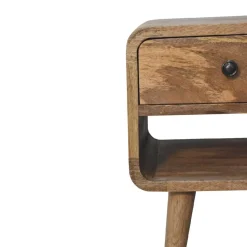 Artisan Furniture Massief Houten Eiken Curve Nachtkastje