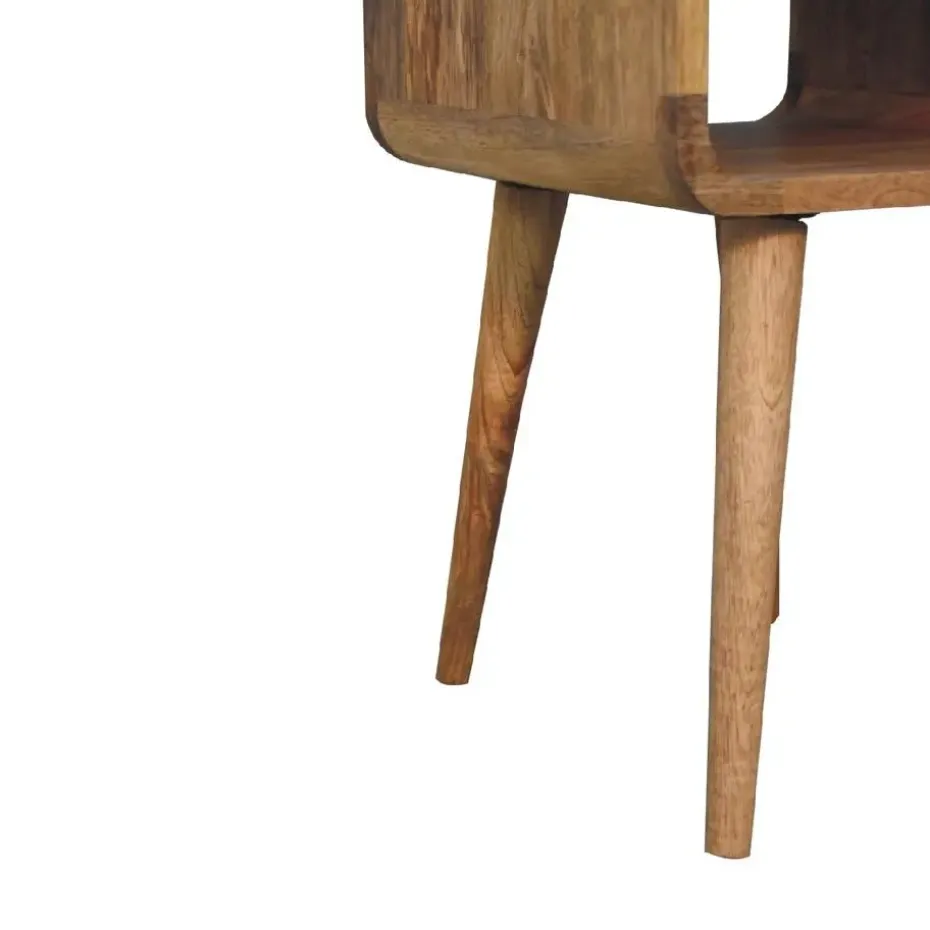 Artisan Furniture Massief Houten Eiken Curve Nachtkastje