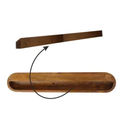 Artisan Furniture Solid hout Drijvende Kastanje Londen Sidetable